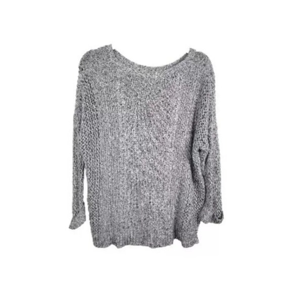 Madewell Grey Cable Knit‎ Karlie Sweater Women's Size M Medium - Picture 2 of 5